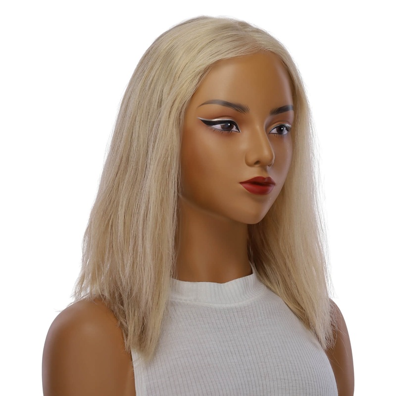 16″ Divine Lace Top Wig Beige Blonde w/ No Rooting Wavy Zig Zag Lace Front