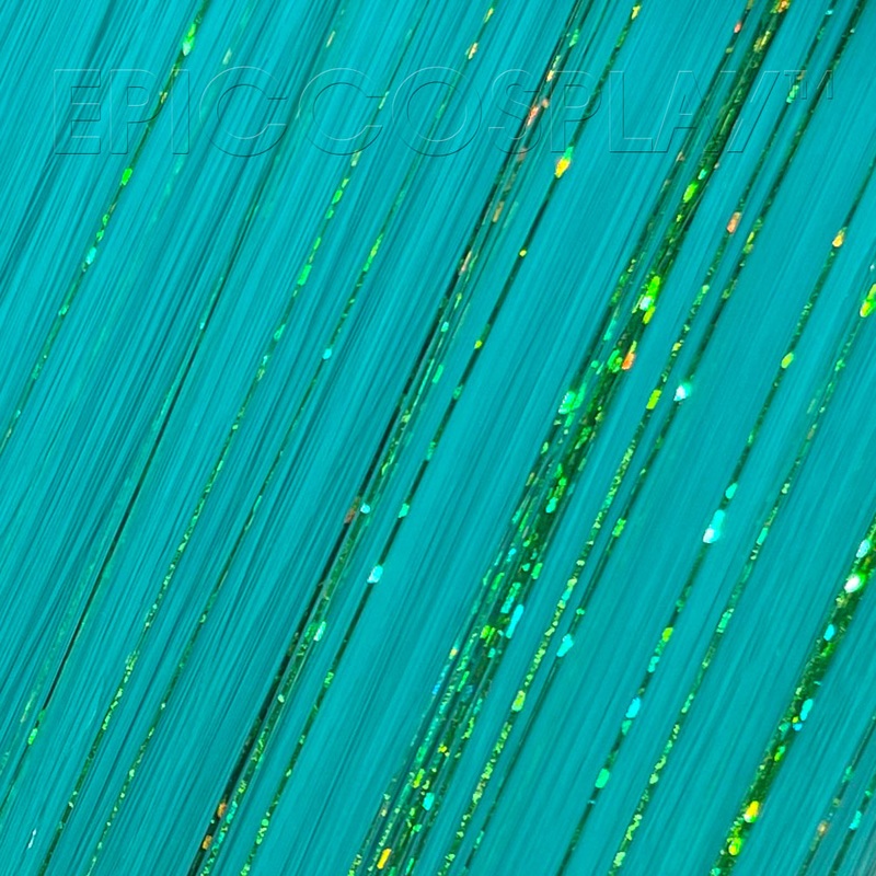 35″ Tinsel Blended Weft Extension – Vocaloid Green