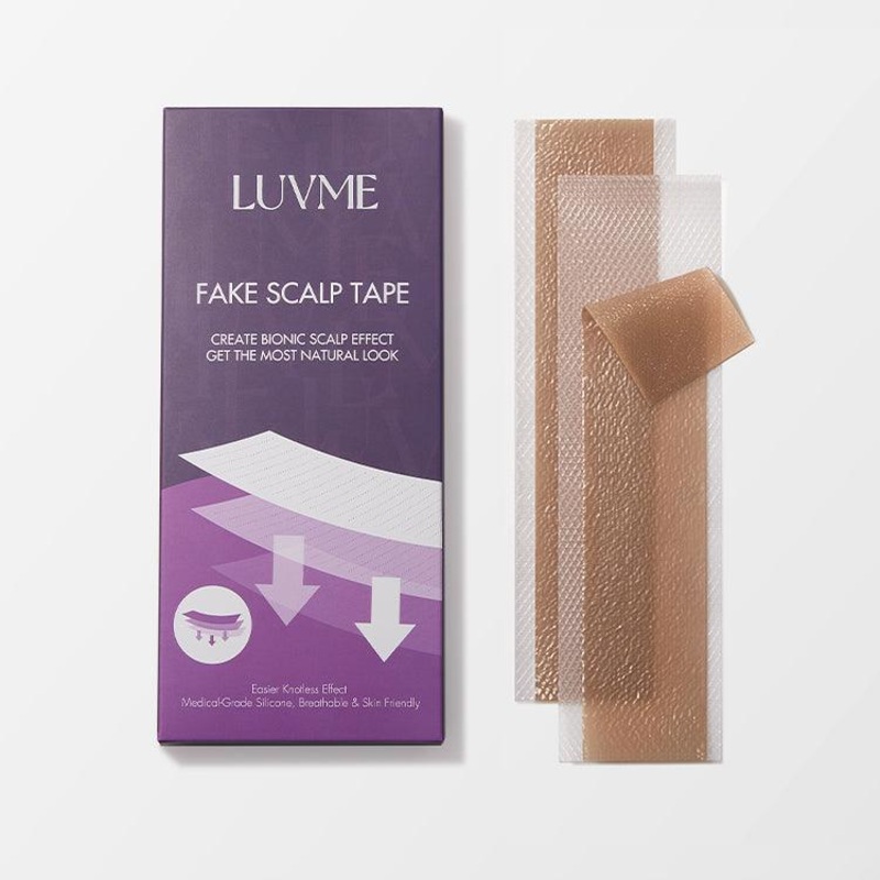 8pcs Fake Scalp Tape for Wigs, Invisible Knots & Grids Eraser 8pcs (Pack of 1)