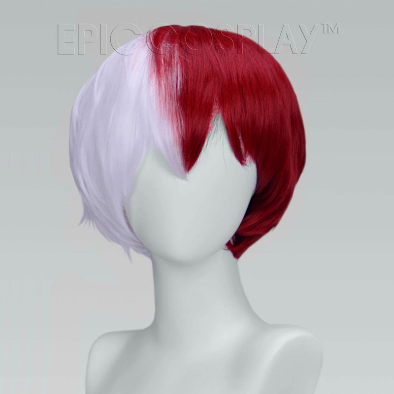 Aether – Classic White and Dark Red Wig