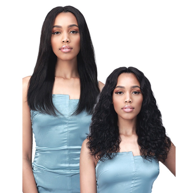 Bobbi Boss 100% Unprocessed Remy HD Lace Bundle Hair Wig -WET & WAVY 20″ NATURAL