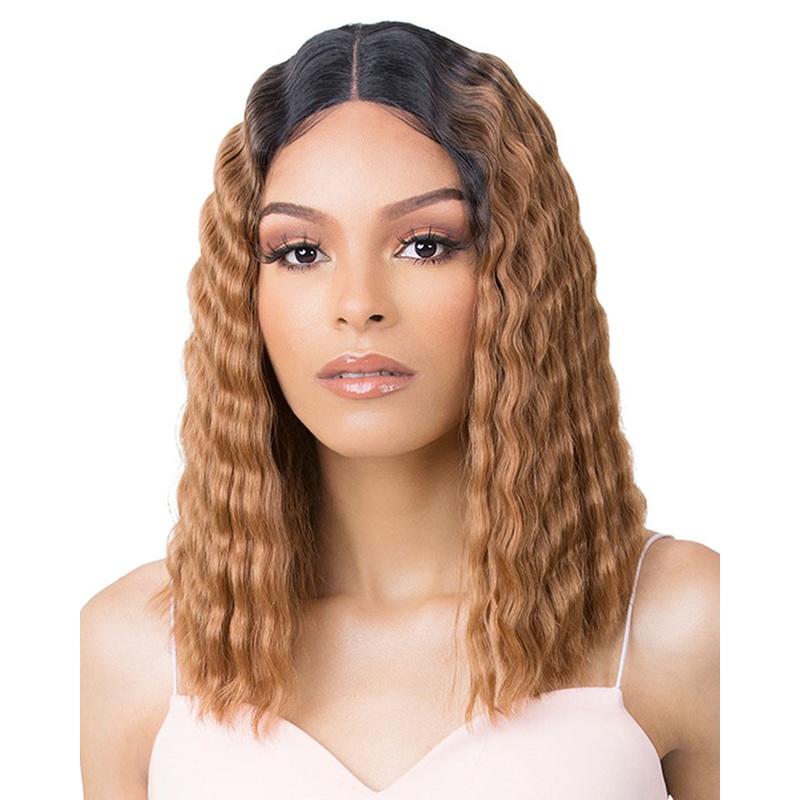 HD Lace Crimped Hair-1 | Lace Front & Lace Part Synthetic Wig by It’s a Wig 1