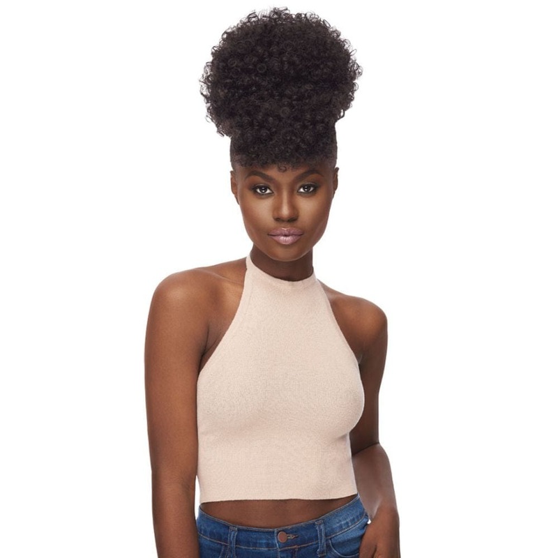 Outre Synthetic Bang x Pony Quick Ponytail – Nasha 1 JET BLACK