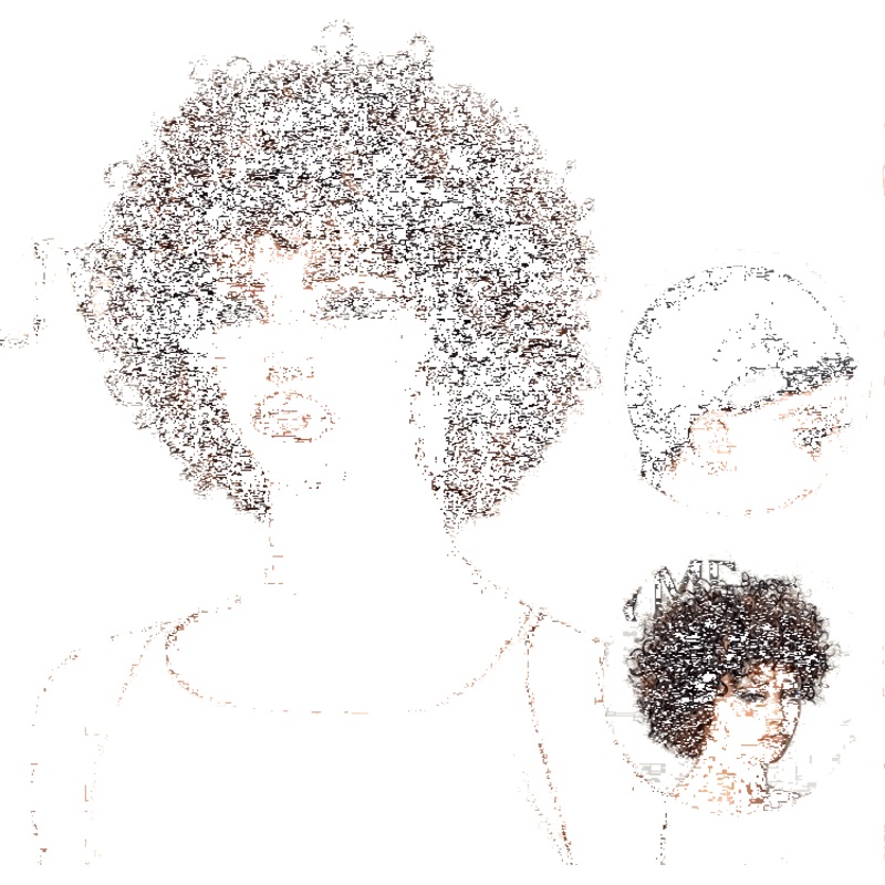 Throw On & Go Brown Highlight Short Curly with Bangs Wig Ultra Comfort Cotton Cap Glueless Hair Loss Friendly Wig 6