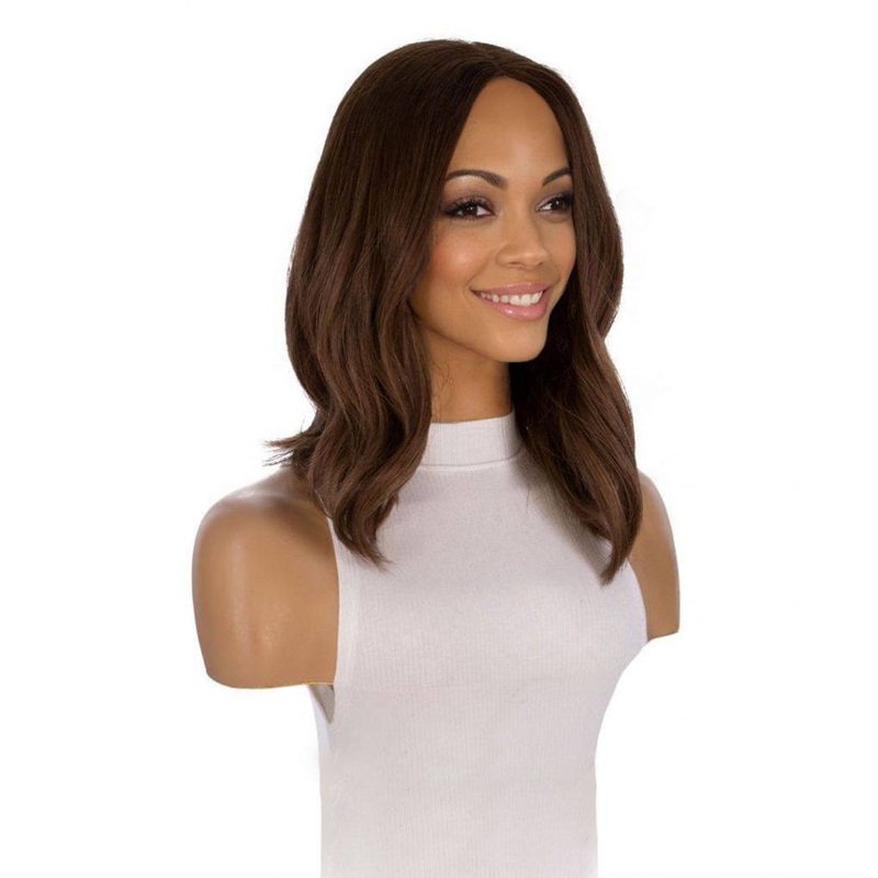 16″ Divine Lace Top Wig Medium Brown Babylight Zig Zag Lace Front