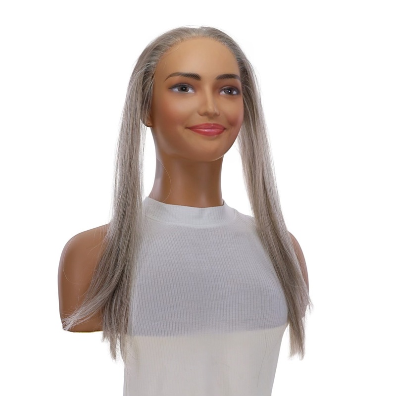 16″ Hairline Topper #Champagne Grey 3 cm