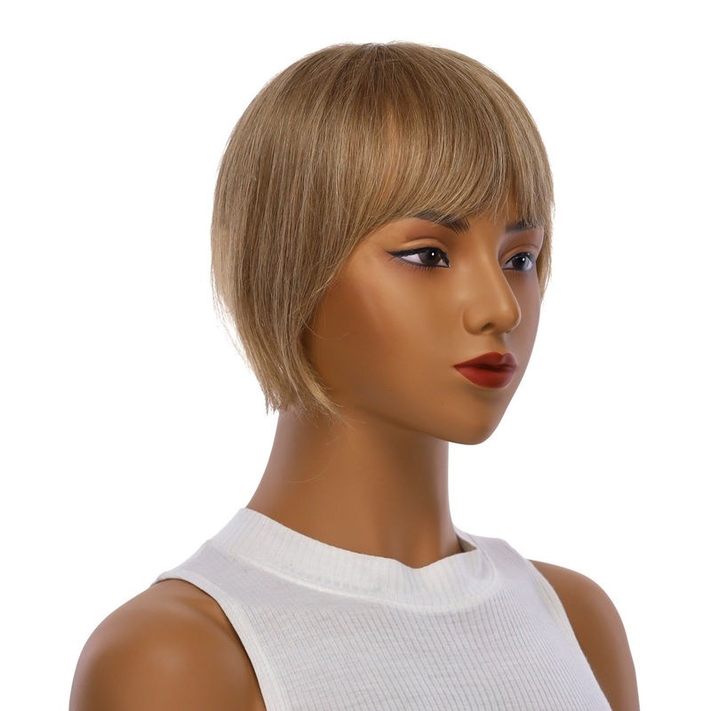 9″ Fringe Topper #16 Warm Dark Blonde