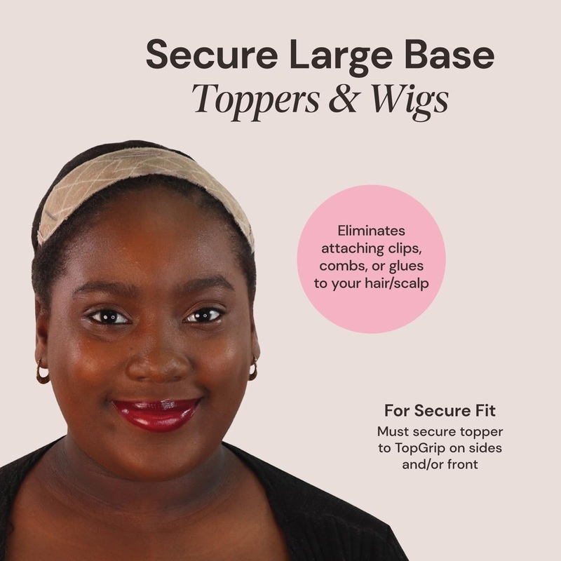 Large No-Slip TopGrip Comfort Band Beige