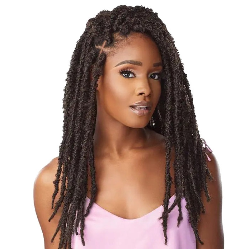 Sensationnel Lulutress Pre-Looped Crochet Braid – 2X BUTTERFLY LOCS 18″ 1
