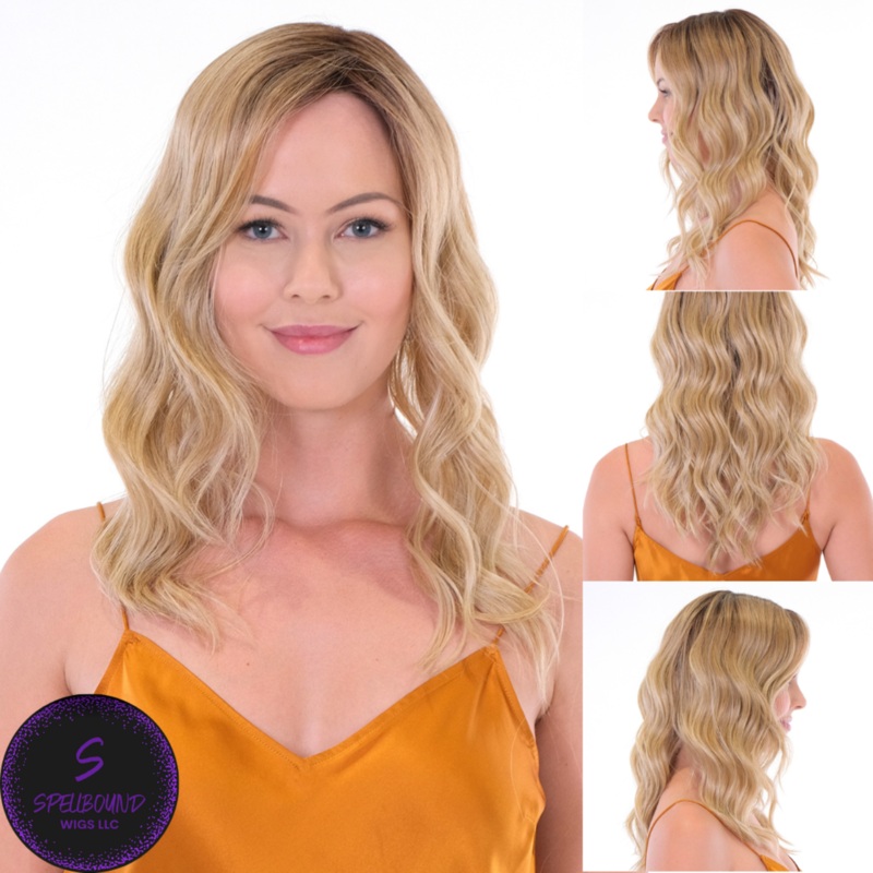 100% Hand-made Premium Topper Wave 18″ – by BelleTress Bombshell Blonde