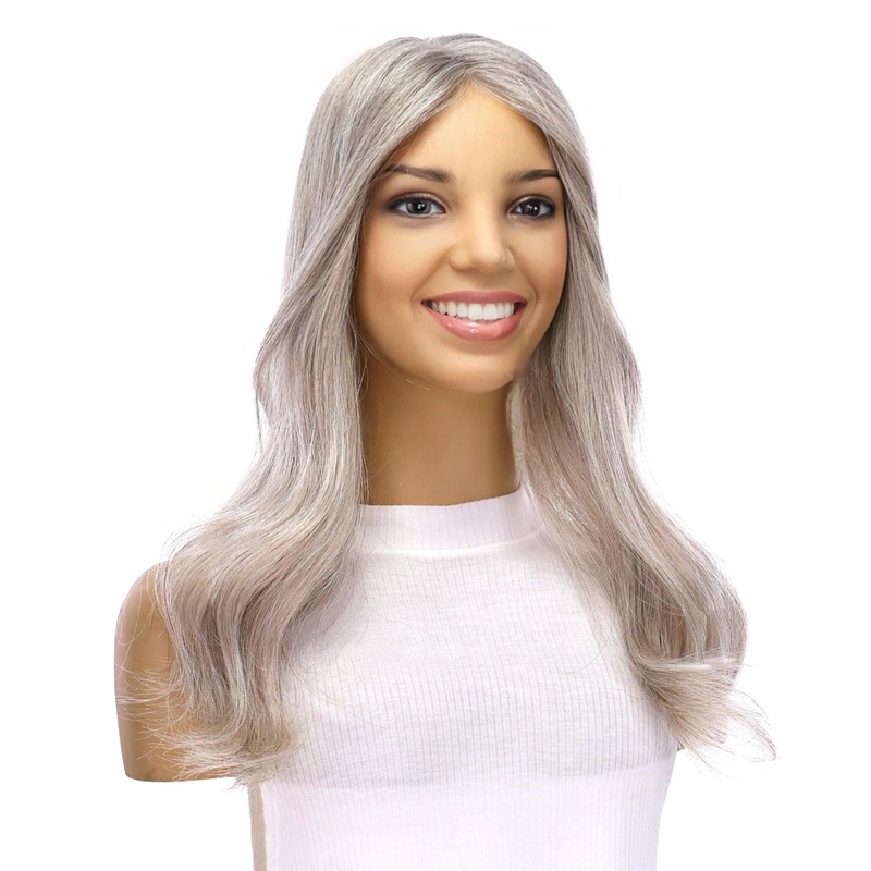 18″ Topaz Lace Top Topper Snow Grey 3 x 5″