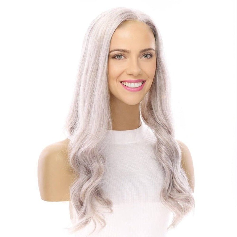 20″ Onyx Silk Top Topper Snow Grey