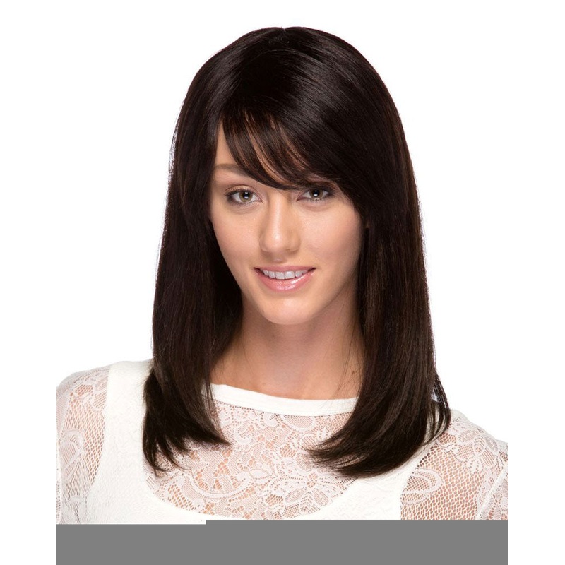 H Yolanda | Remy Human Hair Wig by Elegante Natural Black