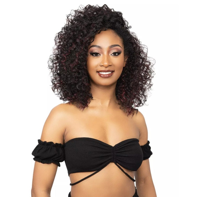 Janet Collection Remy Illusion Easy N Swift 100% Human Hair Prime Unimix Half Wig – DOHA 1