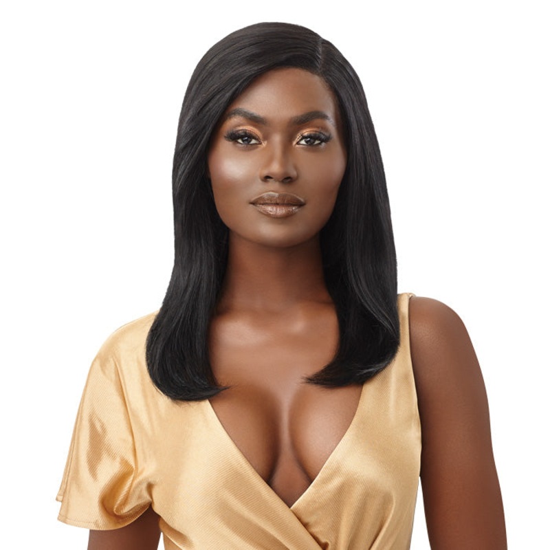Outre Mytresses 100% Unprocessed Human Hair Lace Front Wig – CHARMAINE NBLK