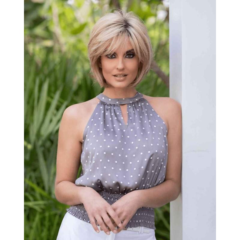 Whitney Blended Fiber (Human Hair and Heat Friendly Synthetic) Wig by Envy Envy Almond Breeze