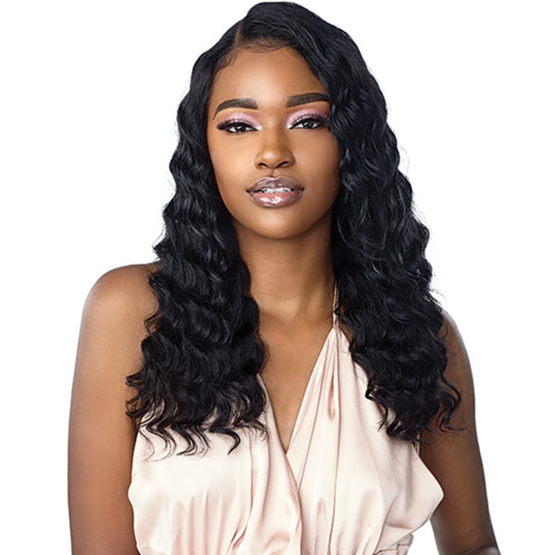 Sensationnel Unprocessed Virgin Human Hair 10A 360 Swiss Lace Wig DEEP WAVE 20″ NATURAL