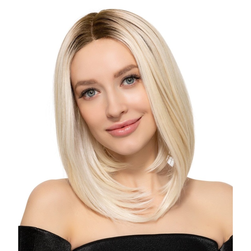 Undercut Bob Heat Friendly Wig by TressAllure | Lace Front | Mono Top TA 1 Black High Heat