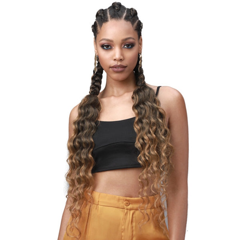 Bobbi Boss King Tips Pre-Feathered Braid – OCEAN WAVE 28″ 3X ICYMINT