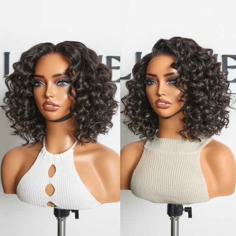 Crazy Wednesday | Lightweight & Voluminous Beach Wave Glueless 13×4 Lace Front Short Wig for Summer Pre-Cut Lace 10