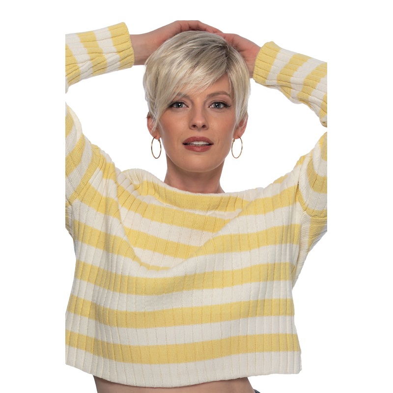 Jett Lace Front Wig by Estetica in Chrome RT1B | Open Box | All Sales Final Chrome RT1B
