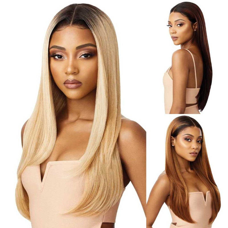 Outre Melted Hairline Synthetic Lace Front Wig – Aaliyah 1 JET BLACK