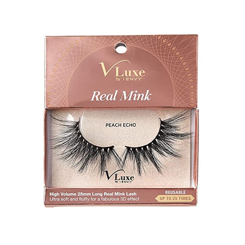 V Luxe by iENVY Real Mink Lashes – Peach Echo