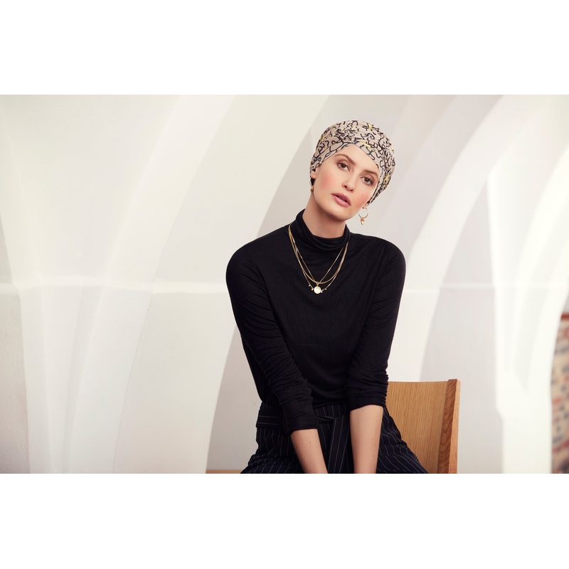 Rosa V Turban Twirls & Splashes