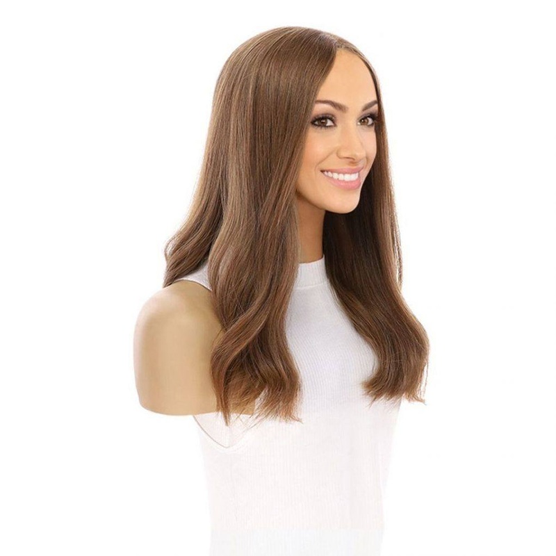 20″ Divine Luxe Lace Top Topper #10 Neutral Light Brown Zig Zag Lace Front