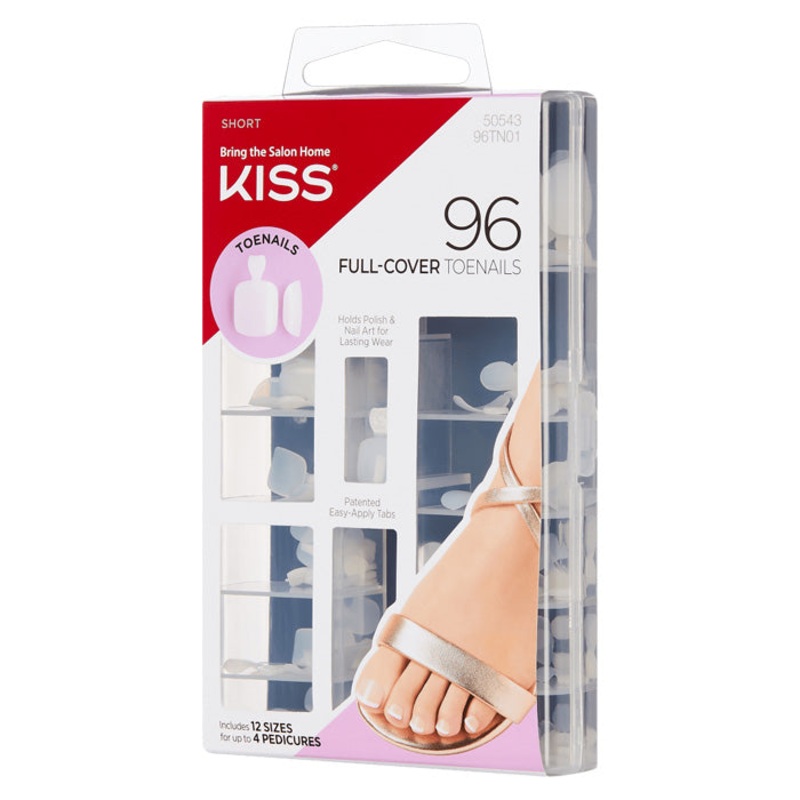 Kiss 96 FULL COVER TOENAILS KIT – SHORT LENGTH TOENAILS