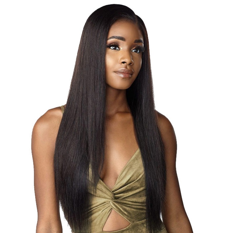 Sensationnel 12A Swiss 100% Virgin Human Hair Full Lace Wig – STRAIGHT 28″ MUSTARD