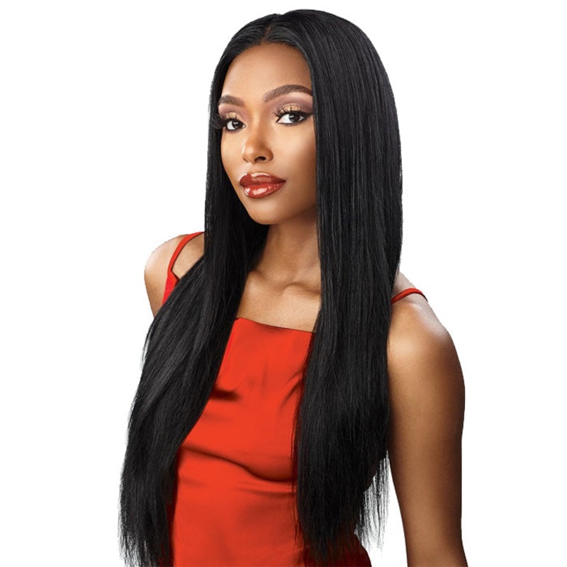 Sensationnel Unprocessed 100% Virgin Human Hair 13X4 HD Lace Part Wig – 15A STRAIGHT 26 NATURAL