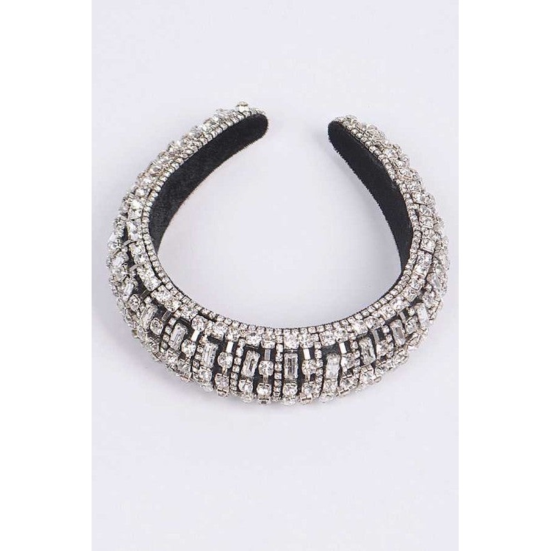 Statement Full Stone Iconic Headband Gold O/S