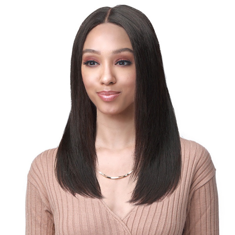 Bobbi Boss 100% Unprocessed Human Hair 13X4 HD Lace Frontal Wig – MHLF551-BOBBIE NATURAL