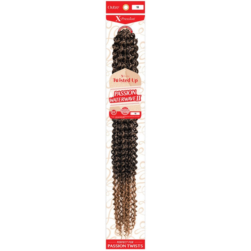 Outre X-Pression Twisted Up Crochet Braid – PASSION WATERWAVE II 22″ 30