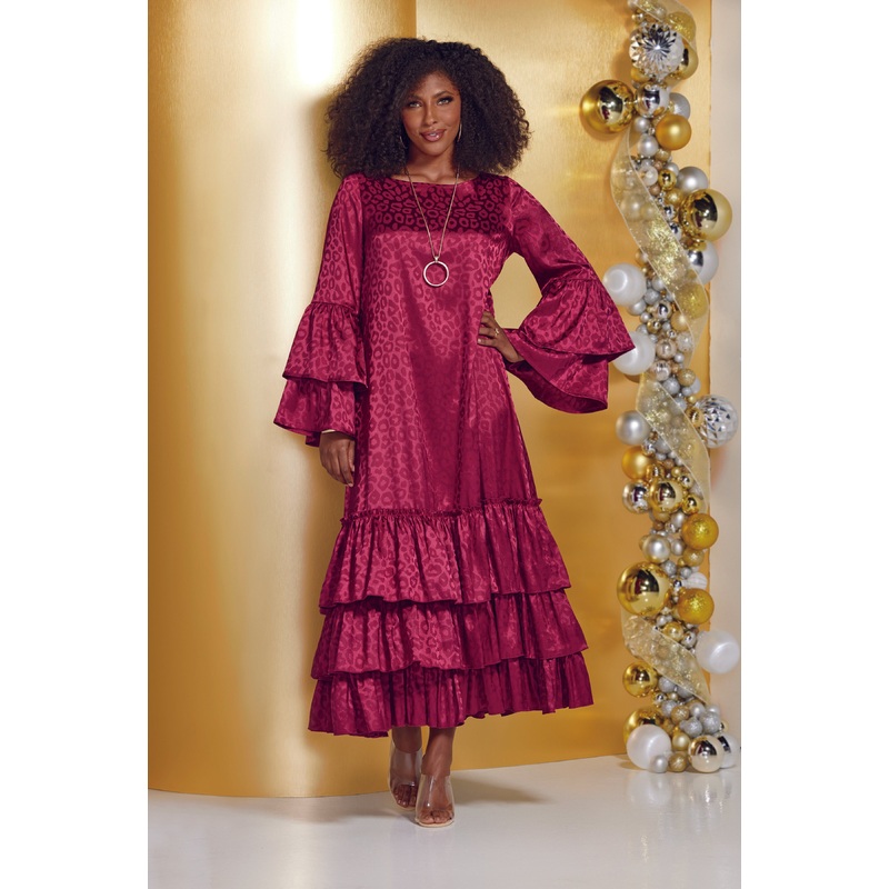 Silky Ruffle-Hem Maxi Dress by Studio EY BERRY 3X