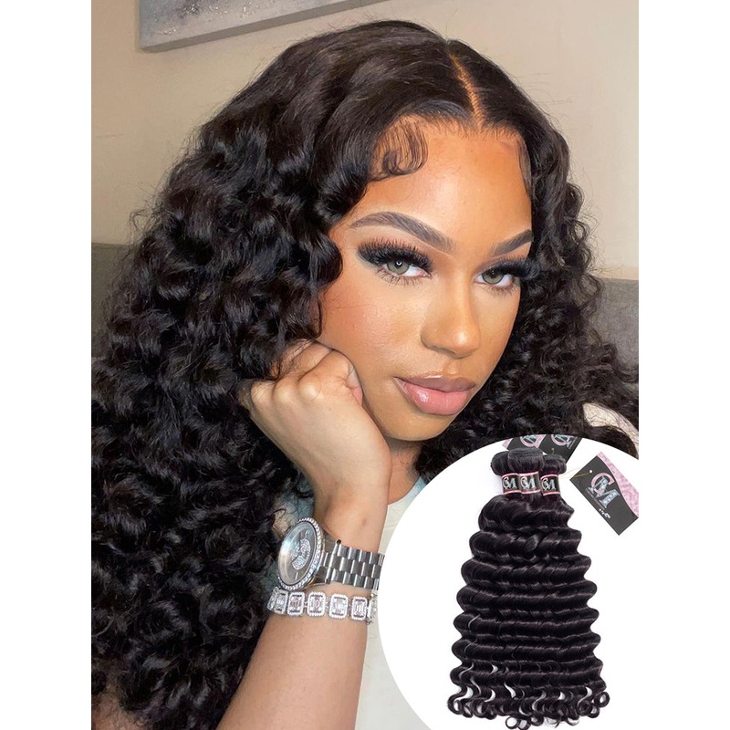 Loose Deep Wave Bundles 1/3/4Pcs Natural Color Hair Extensions 3 Bundles/Pack 10 12 14