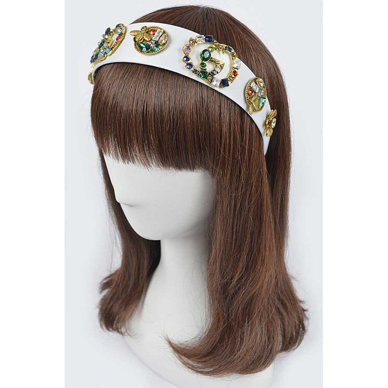 Mix Jewels Iconic Headband Black O/S