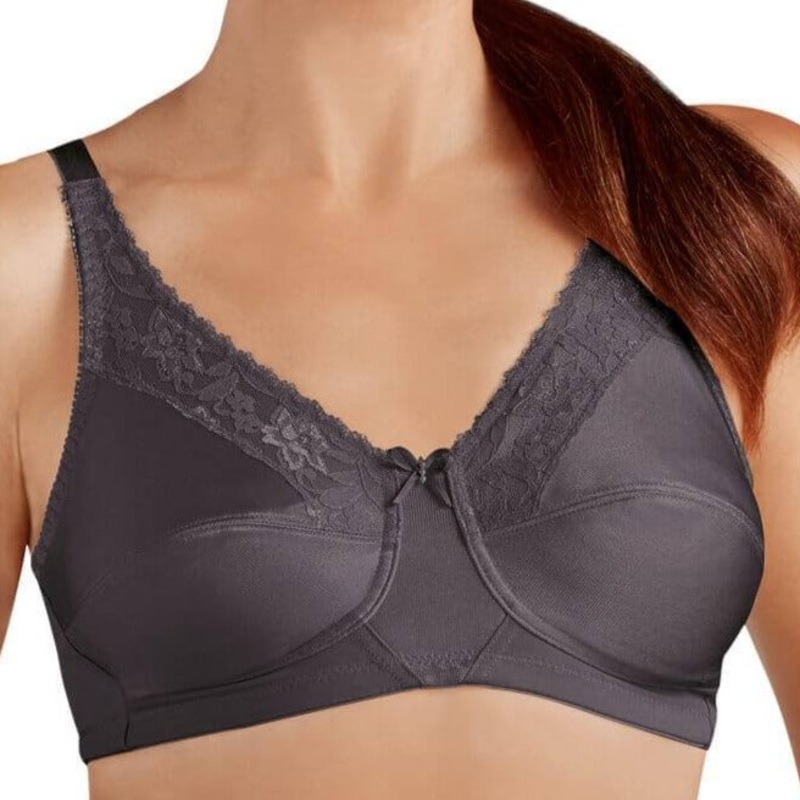 Nancy Wire-free Bra – Dark Gray | Amoena Dark Gray B 32