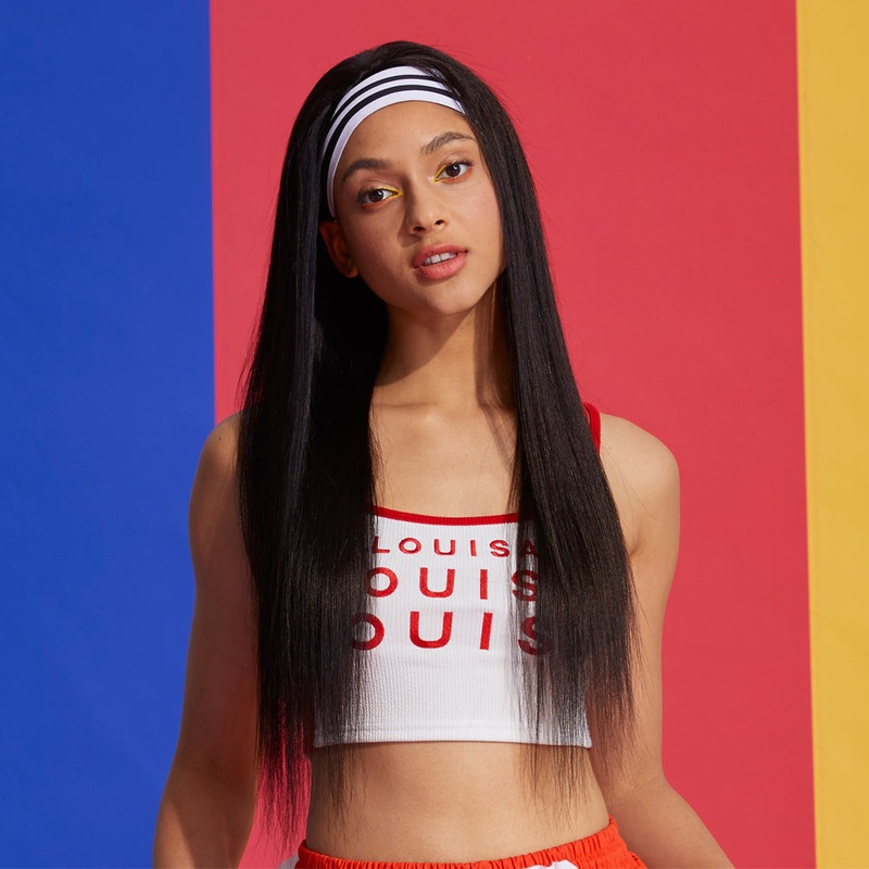 QVR Remy Human Hair Headband Wig Straight Headwrap Wig Natural Color 14″