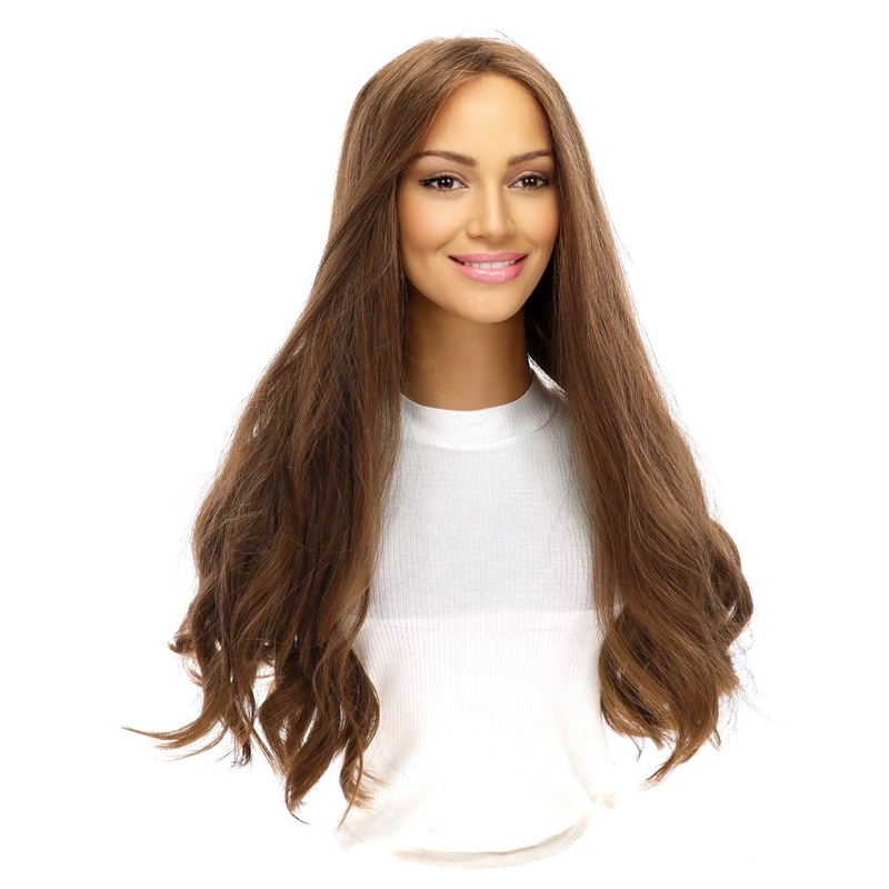24″ Secret Lace Top Wig #12 Warm Light Brown