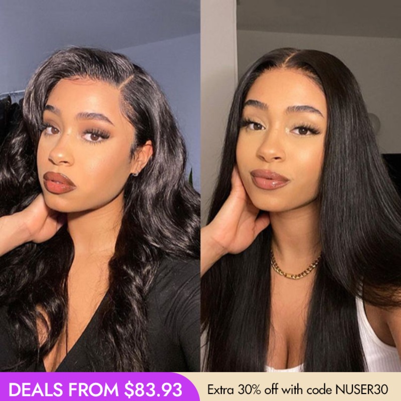 New Customers Only | PreMax Wigs – Luvme Hair Body Wave / Straight Glueless 13×4 Frontal Lace Long Wig Pre-Cut Lace Body Wave (Regular Cap) 10