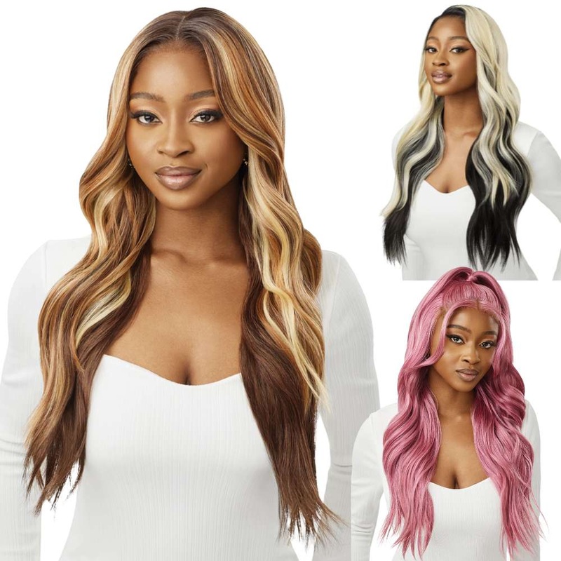 Outre Perfect Hairline 13X6 Synthetic Lace Frontal Wig – Lorena 1 JET BLACK