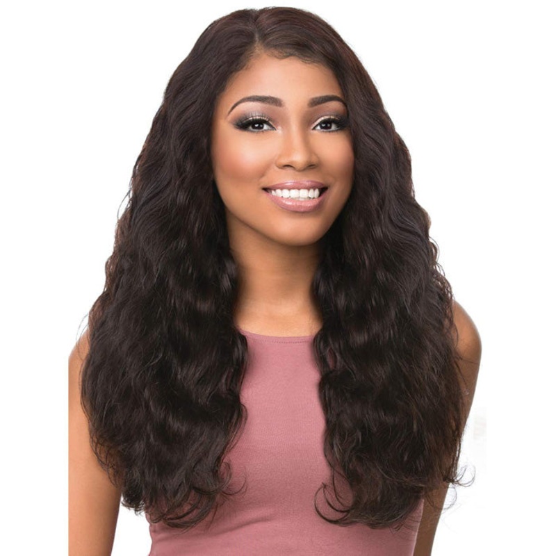 Sensationnel Bare & Natural 100% Virgin Remi Human Hair Weave +  13×4.5″ Lace Front Closure Bundle – BODY WAVE 10-22″ 10/12/14 NATURAL
