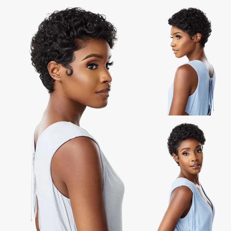 Sensationnel Shear Muse HD Lace Front Wig – Amina 1 JET BLACK