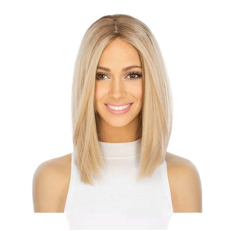 13″ Victoria Silk Top Wig Golden Blonde Zig Zag Lace Front
