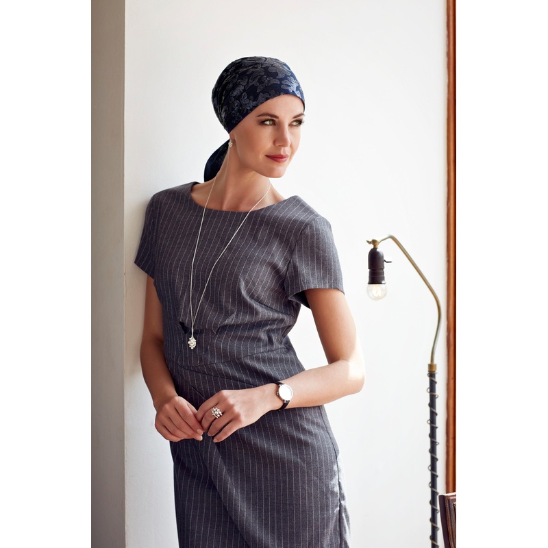 Cali Short Scarf – 2151 Blue W/Sequins