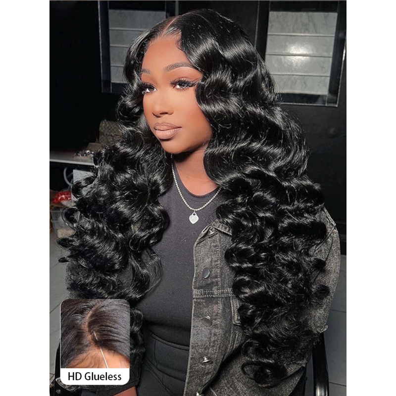 CurlyMe Pre-cut 9×6 Lace M-cap Wear Go Glueless Mini Knots Wand Curl Hair HD Lace Front Wig Pre-plucked Transparent Lace 180% 16(bob)