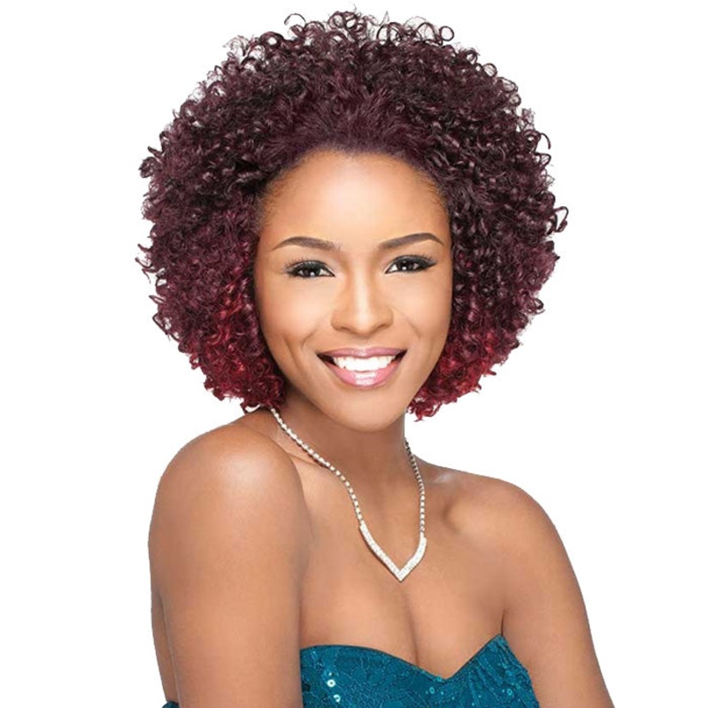 Sensationnel Premium Too Shorty Human Hair Blend Weave – CORK SCREW (3 Pcs of 9″) 1