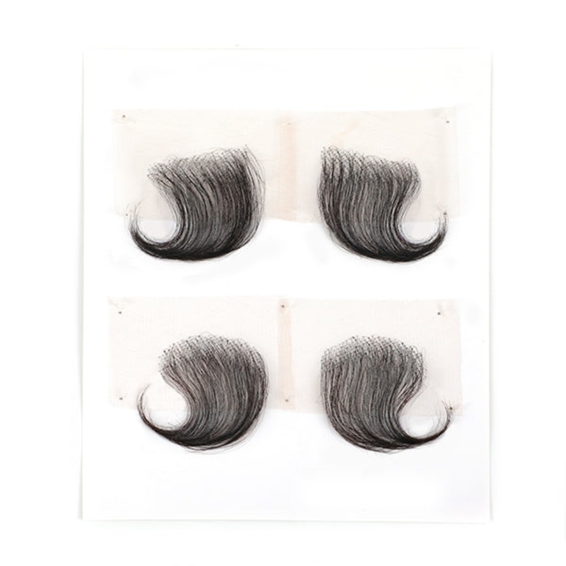 CurlyMe Natural Baby Hair 4 Pcs/Pack Edge Reusable HD Lace Stripes Human Hair 4 Pcs/Pack